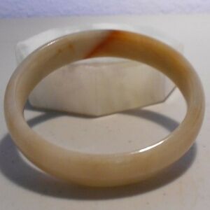 red & brown jade bangle